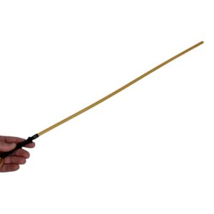 Rattan, quarter inch, whipping cane, being held before striking