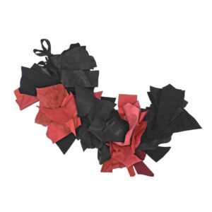 The Kink Shop Red Black BOA Flogger With Fingerloops