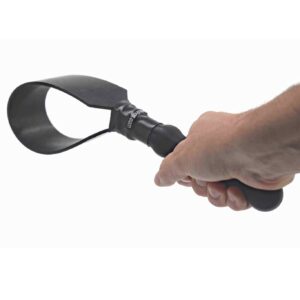 Black short rubber crop for spanking