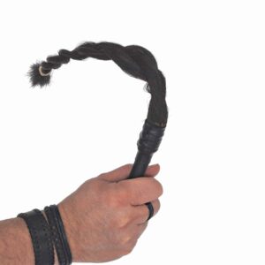 Braided black hair flogger