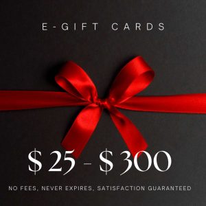 Red bow on black background show TKS gift card denominations