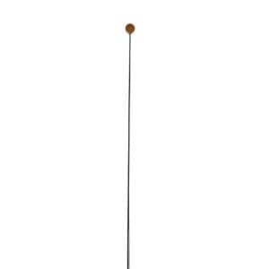 Black carbon fiber BDSM cane splitting into four mini canes at the bottom on a white background